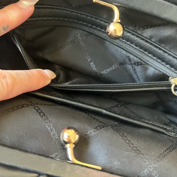 Michael Kors Logo Metal Ruched Clutch - Picture 6 of 15